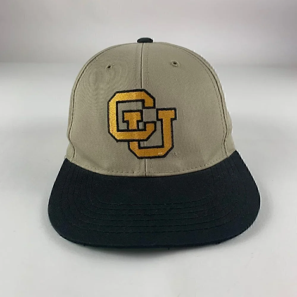 Colorado Buffaloes NCAA Vintage Beige Black Annco Youth Snapback Hat